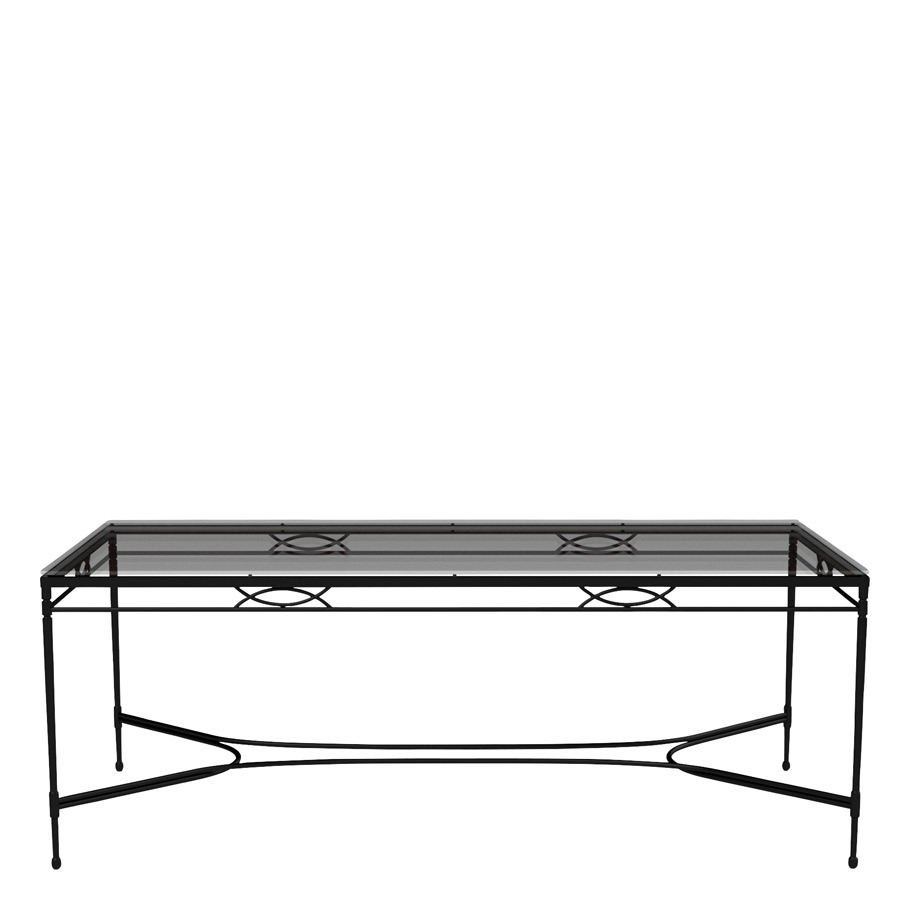 Amalfi Grande X Glass Top Dining Table Rectangle 203