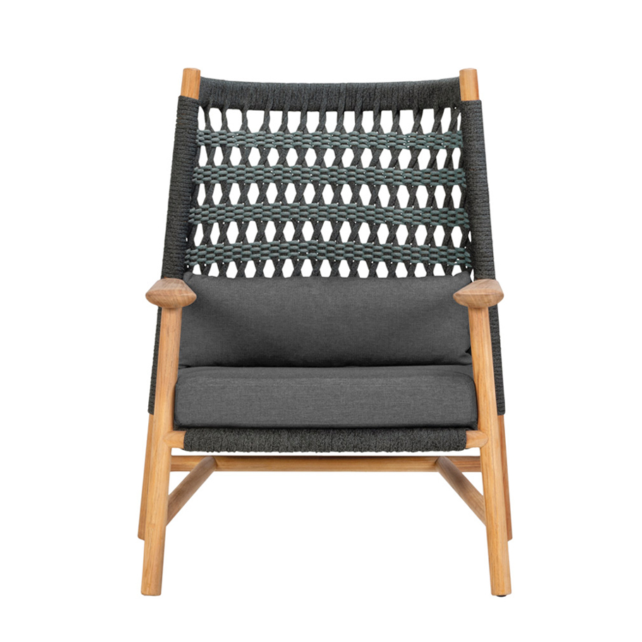 Anatra Teak High Back Lounge Chair