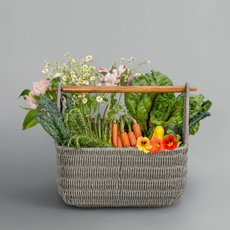 CEBU WOODHANDLED GARDEN BASKET JANUS et Cie