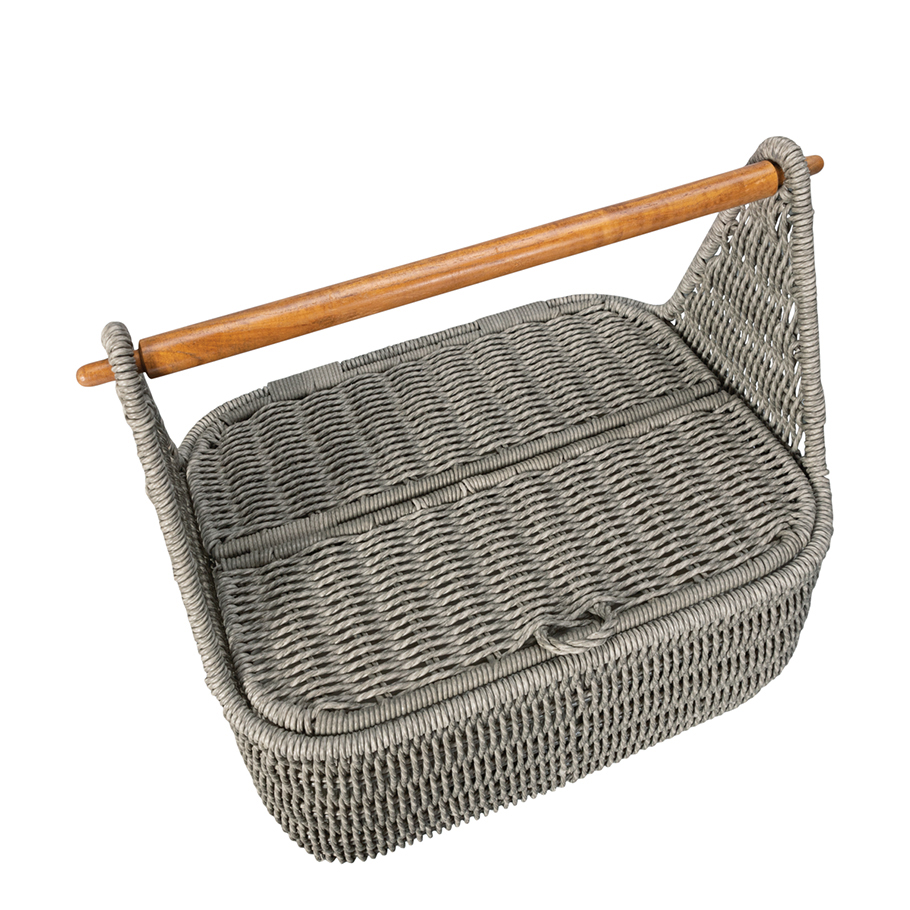 CEBU WOODHANDLED GARDEN BASKET JANUS et Cie