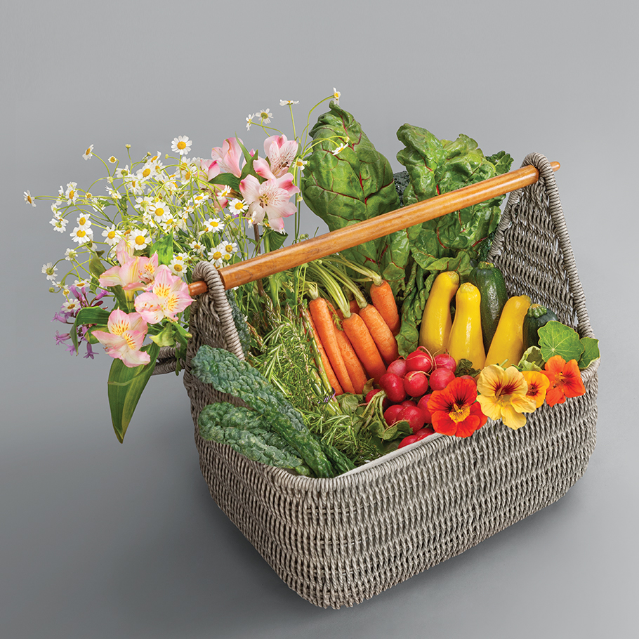 CEBU WOODHANDLED GARDEN BASKET JANUS et Cie