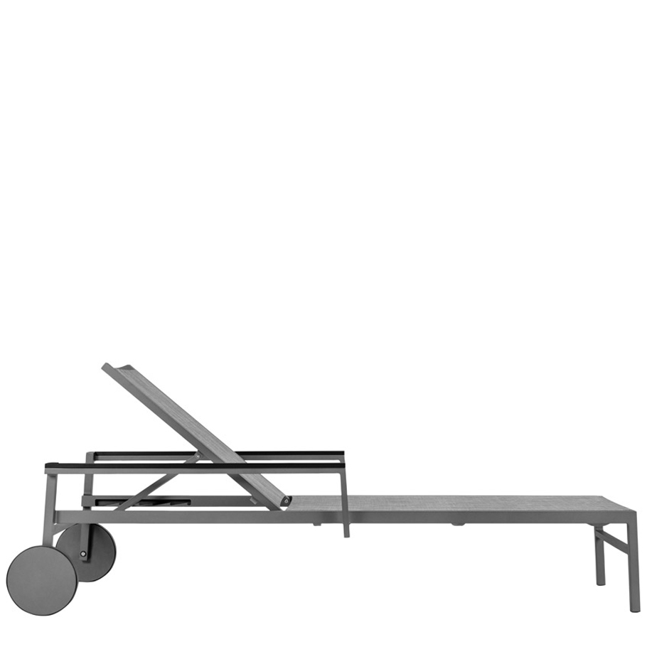 Duo Mesh Chaise Lounge with Arms