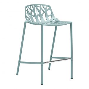 てつ BACCHUS STOOL てつ BACCHUS STOOL Chrome Base Hospital Stool with Heel Rest