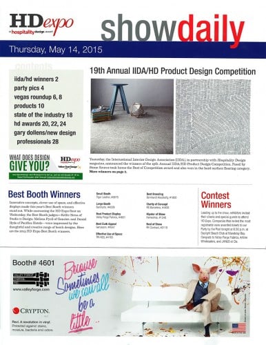 Hospitality Design Expo Show Daily - May 14, 2015