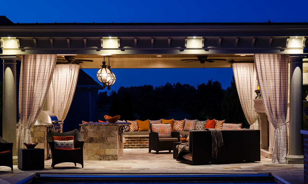 Image Slideshow Image: JSI Wisor Outdoor Living 10 2 2013 Pavilion Evening 1