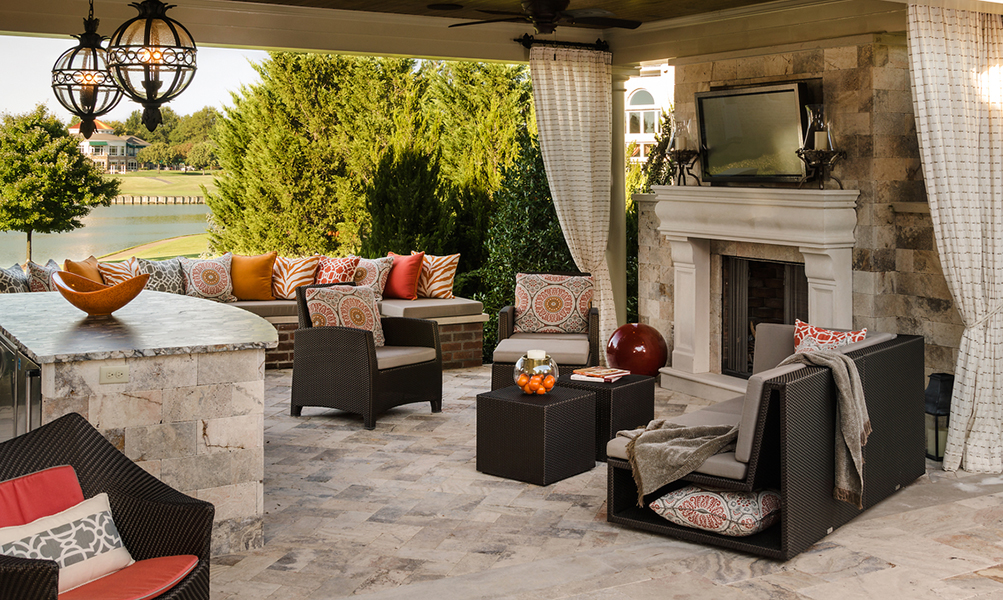 Image Slideshow Image: JSI Wisor Outdoor Living 10 2 2013 Pavilion Seating Afternoon 1