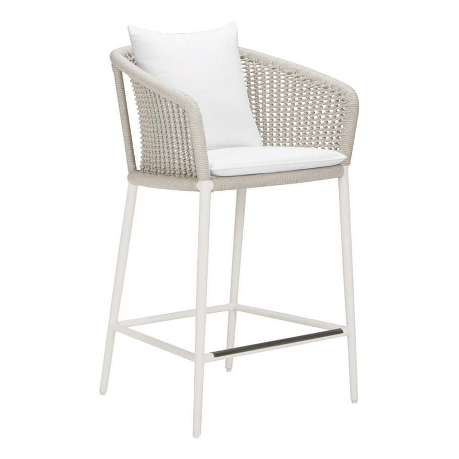 KNOT COUNTER STOOL WITH ARMS - JANUS et Cie