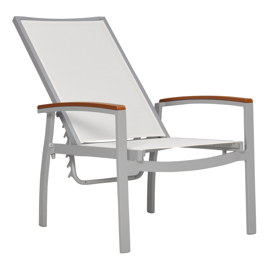 KOKO II STACKABLE MESH RECLINING LOUNGE CHAIR JANUS et Cie
