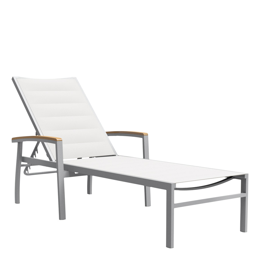 Stackable sling shop chaise lounge