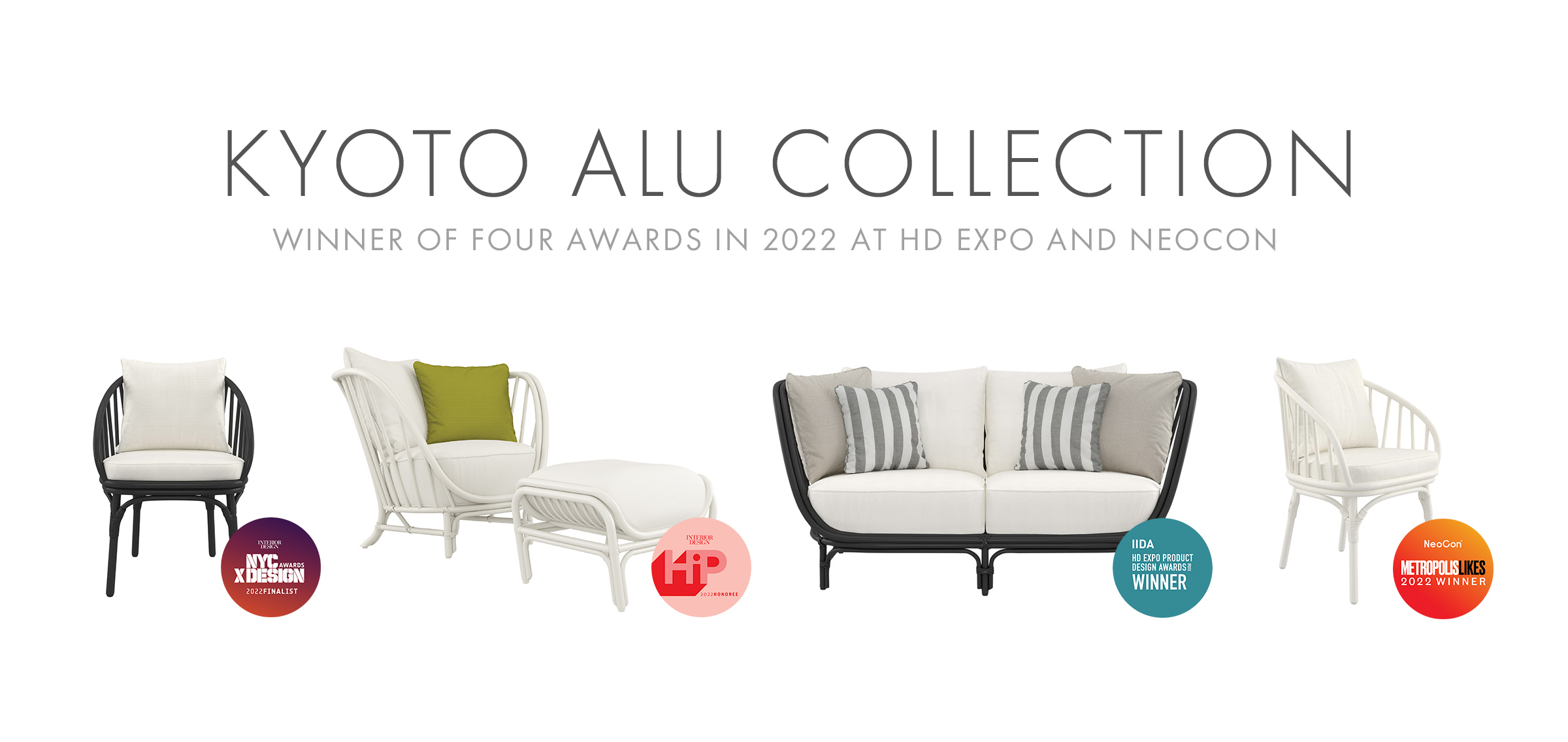 CLICK TO EXPLORE THE AWARD-WINNING KYOTO ALU COLLECTION