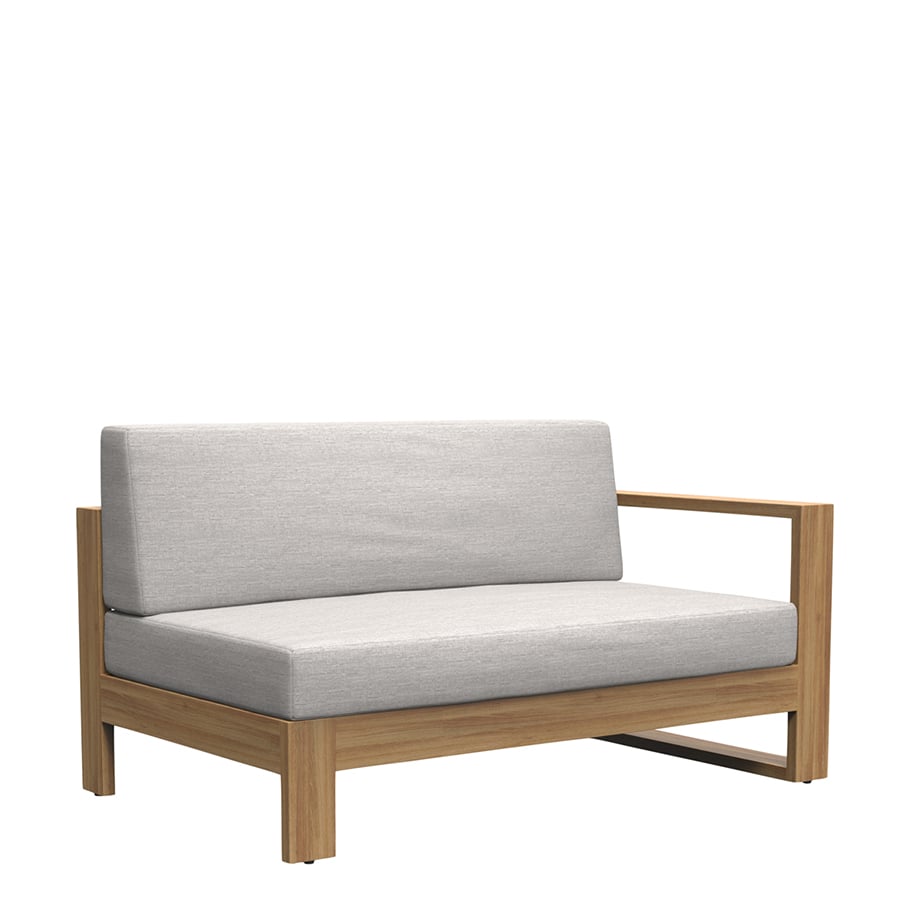 MATISSE TEAK MODULE 2 SEAT LEFT JANUS et Cie