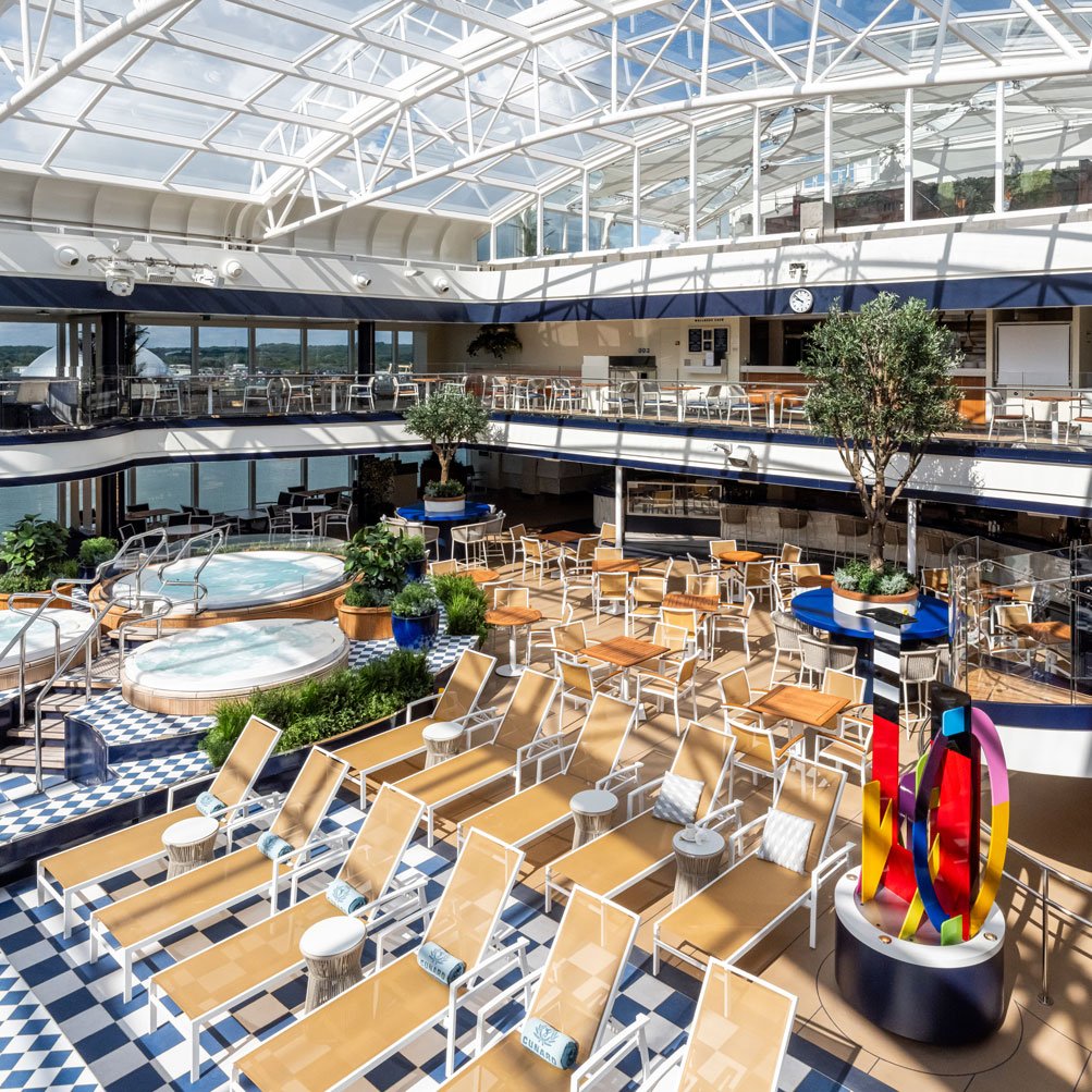 Image Slideshow Image: print Janus et Cie Cunard Queen Anne 2025 marine interior images 02